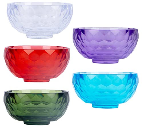 BELLIFFY 5stücke Gesichtsmaske Mischschalen Aus Acryl Farbvariationen Für Und Hautpflege Leicht Zu Reinigen Und Langlebig