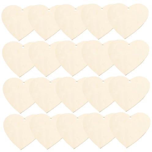 DIYEAH 400stücke Holzherzen Blanko Für Unfinished Heart Cutouts Aus Holz Dekoration Für Hochzeiten Valentinstag Und Bastelprojekte