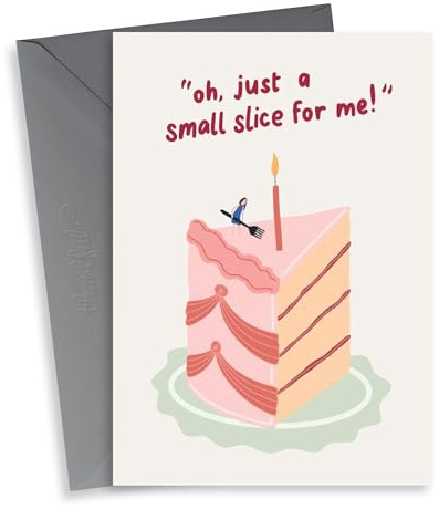 Funny Birthday Card - for Her - Birthday Cake - Large Slice