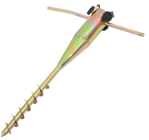 Abaodam Ancre de Parasol Acier Support Fixe pour Parasol de Plage et Jardin Tige Solide Résistante Au Vent Adapté Balcon et Extérieur