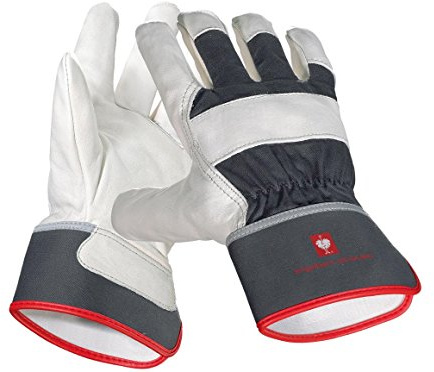 Engelbert Strauss Narbenleder-Handschuhe Platinum, GröÃŸe:10, Farbe:graphit