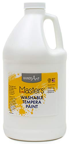 Handy Art Little Masters tvättbar tempera färg 1/2 gallon, vit