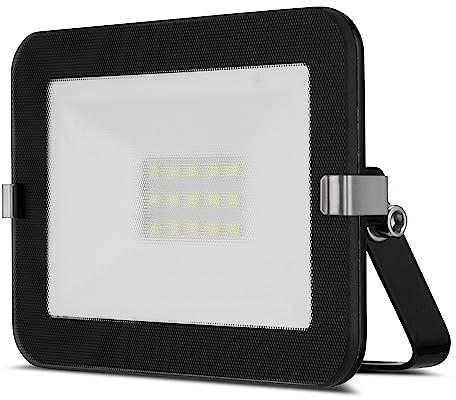 REV MIRANO LED Strahler für außen – IP65, LED Lampe 10W, 900lm, 6500K – ideal für Hofeinfahrten, Garagen & Hauseingänge - schwarz