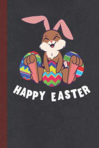 Happy Easter: Happy Easter: Oster Ostern Geschenk Osterhase Hase - Din A5, 120 Seiten Punkte, Kariert - Für die Familie als Gruppen Geschenk | ... Planer Notiz Buch, Notebook, Journal Geschenk
