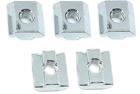 Pack of 20 T Nuts Tee Sliding Slot Nuts 40 Series M8 Threaded Slide for 4040 Series Aluminum Extrusions Profile(4040-M8)