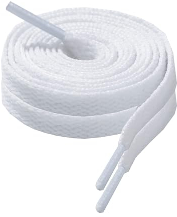 CCSOFTIME Cordones Planos, Cordones Zapatillas Deporte, Adecuados para Converse, Air Force 1, Zapatillas de Baloncesto, Patines, Cordones para Niños y Adultos, Muchos Colores y Longitudes Disponibles