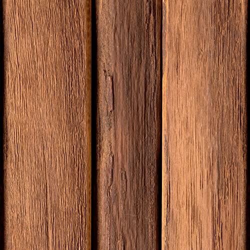 decomonkey Fototapete selbstklebend Tapetenrolle 10 m, Beige, Holz, Braun | Bretter, Tapete, Vliestapete, Deko Panel, Modern, Design, Wanddeko, Wohnzimmer, Schlafzimmer, Wandtapete