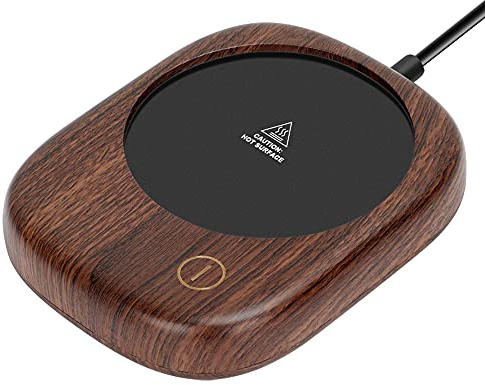 OVERWIND Coffee Mug Warmer, Electric Cup Warmer with 3 Adjustable Temperature Setting (up to 149℉) and Auto Shut Off, Electric Beverage Warmer for Cocoa, Tea, Milk, Drinks