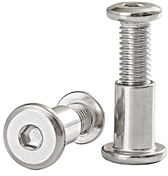 20 Set M3×30mm 304 Edelstahl große flache Kopf sechseckige Sockel Schraube Klemmschraube Möbel Bett Verbindung Verriegelungsschraube