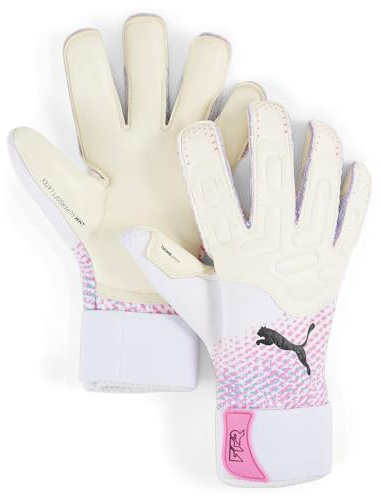 Puma Future Pro SGC, Unisex-Erwachsene Torwarthandschuhe, Puma White-Poison Pink-Puma Black, 7-041925