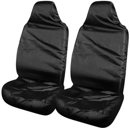 JNNJ 2 Stück Sitzschoner Für Autositze, Sitzbezug Auto Vordersitze Universal Wasserdicht, Oxford-Stoff Auto Vordersitzschutz, Für Die Meisten Autos, Vans Und Lastwagen