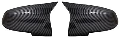 QCHIAN Rückspiegelkappe Für BMW Serie 1 2 3 4 XM 220i 328i 420i F20 F21 F22 F23 F30 F32 F33 F36 X1 2 Stück Rückspiegel Abdeckkappe Carbon Schwarz Auto Spiegelkappen (Color : 11 Star Yellow)