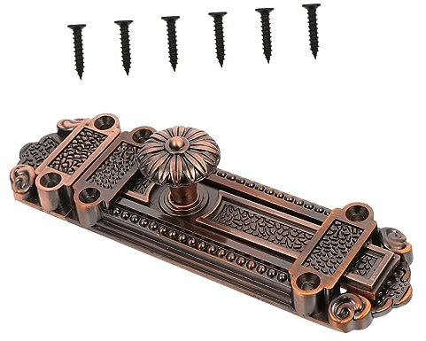 Hemobllo Zinklegierung Vintage Schiebebolzen Tür Fenster Riegel Latch Sicherheitsverschluss Rostfrei Langlebig Für Holztüren Gartentor Badezimmer Küche