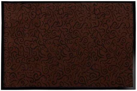 KARAT Schmutzfangmatte - waschbare & leistungsstarke Fußmatte Innen - Sauberlaufmatte mit Rutschfester Rückseite - Türmatte für den Eingangsbereich Brasil (Rot 90 x 120 cm)
