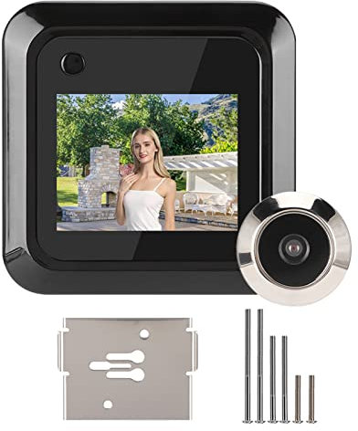 LOCADENCE Intelligenter Türspion, 2,4 Zoll LCD Bildschirm, 0,3 MP HD Kamera, 95 Grad Weitwinkelobjektiv mit Türspion, 3 Stück AAA Batterien (Nicht Im Lieferumfang Enthalten)