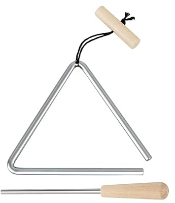 Triangle Hand Percussion - Steel Music Triangle - Steel Triangle Percussion Bell for Classroom Music and Morning Education