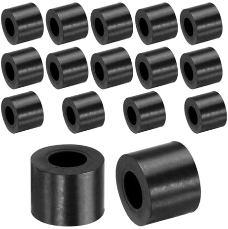 QUARKZMAN Entretoises en Caoutchouc 20mm OD, 10mm ID, 15mm H, Rondes 16Pcs