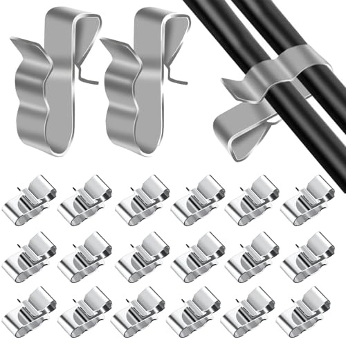 50 Stück Photovoltaik Kabelclips, PV Kabelklemmen, Edelstahl Kabel Clips | Solarmodul Kabelklemmen, Anhängerrahmen Drahtklemmen, Edelstahl Drahtklemme Leicht zu Installieren und zu Entfernen