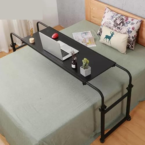 TV-Tablett fürs Bett, Esstisch im Bett, Überbetttisch, Tisch über dem Bett, Tablett auf Rollen, Rollschreibtisch fürs Bett, Rolltabletttisch, Rolltisch fürs Bett, Bettschreibtisch für Laptop und