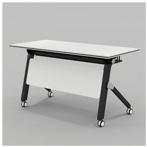 Klappbarer Konferenztisch Mit Rollen, Klappbarer Besprechungstisch, Seminar-Konferenztisch, Rechteckiger Klapptisch Konferenzraumtisch, Mobiler Schulungstisch, Für Büro Klassenzimmer(120*60*75cm/47.2*