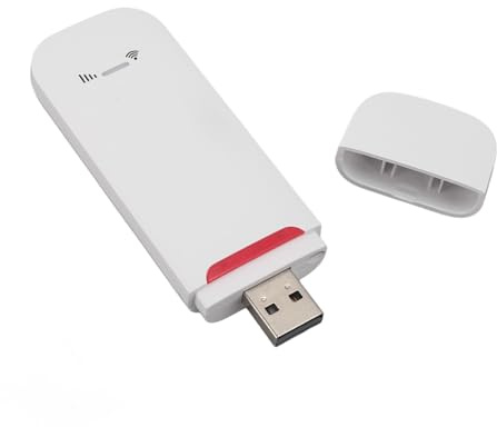 500 Mbit/s 4G LTE USB-Modem, Kabelloser Hotspot-Router mit SIM-Kartensteckplatz, Tragbar auf Reisen, Unterstützung für Bis zu 10 Benutzer, Genießen Sie Kabellose