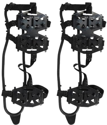 für Schuhe, Eisspikes für Schuhe und Stiefel – rutschfeste Nägel mit 24 Spikes | Kletterspikes zum Gehen, rutschfeste Griffe für Schnee