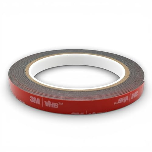 3M Ruban adhésif double face VHB 5952 extra fort noir (10 mm x 3 mètres)