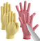 Guantes Anticorte, 4 piezas Guantes Resistentes al Corte, Guantes de Protección y Anticorte, Guantes Resistentes a los Cortes Nivel 5, Guantes de Protección y Anticorte para Cuchillos, L