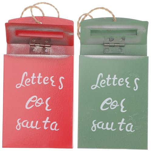 Cabilock 2 Set Decorazioni Natalizie Piccola Cassetta Della Posta Decorazione Per La Casa Ornamenti Natalizi Ornamento Per Cassetta Della Posta Decorazioni Natalizie Per 2 pezzi * 2