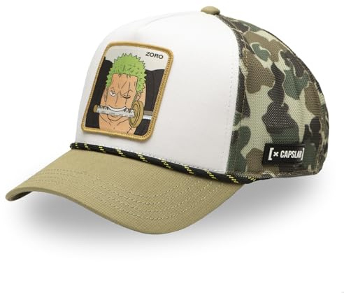 One Piece herr- och damkeps, Luffy Trucker-keps, justerbar med snapback, one size