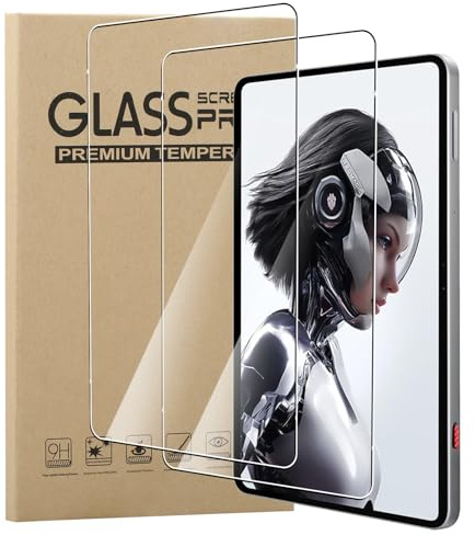 MEMELOKA Protector de Pantalla para Redmagic Astra Gaming Tablet 9.06 Pulgadas, 2 Piezas[Antiarañazos][Antihuellas][Alta Sensibilidad] 9H Dureza Cristal Templado Redmagic Astra Gaming Tablet