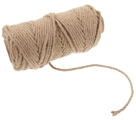 Homoyoyo Natural Sisal Rope for Cat Scratching Posts DIY Hemp Twine for Indoor Cats Wear-resistant Woven Rope for Crafting Gardening Bundling Random Color Random Color
