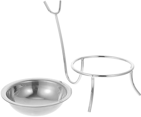 UTHCLO Soporte para Cucharas de Sopa Acero Inoxidable Grande Desmontable, Rejilla Portacucharas para Cocina y Restaurante, Accesorio Práctico para Mesa y Encimera