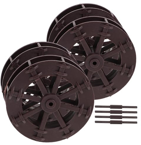 Uonlytech Roues à Eau Design Unique en Plastique Décoratives Ensemble de 4 pour Jardin et Cour pour Projets Scientifiques et Fontaines d'eau Garçon et Filles