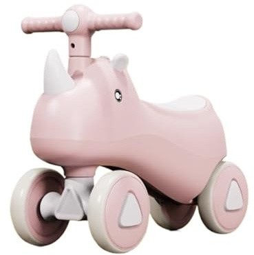 rutschauto Einhorn Baby Laufrad for Jungen und Mädchen, Aufsitzspielzeug mit Musik und Lichtern, Geschenke for ersten Geburtstag laufrad(Rose,No Music Light)