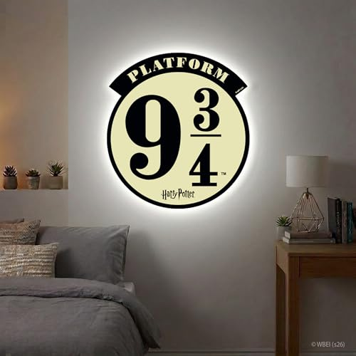 Themed Harry Potter Platform 9 3/4 Sign LED Backlit Wallpop