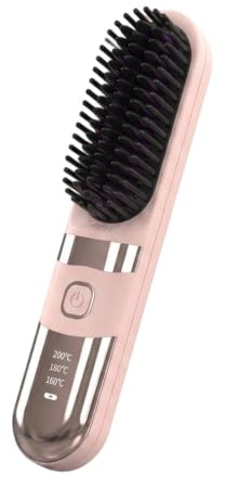 Sans Fil Lisseur à Cheveux Anti-Brûlure Réglable Température | Fer à friser portable Pour femmes, filles, dames, épouses, mères, uses, maison, salon, , vacances, , mariage