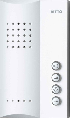 Schneider Electric Ritto Freisprechstelle, Gegensprechanlage, Türsprechanlage, Türöffnertaste, Inneneinheit, weiss, Artikelnummer 1723070
