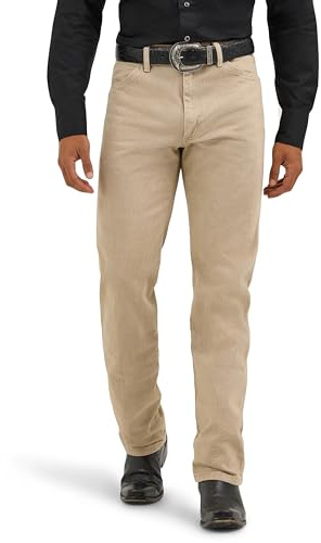 Wrangler Hombre Jeans 13MWZ, Original Regular Bootcut Fit, Straight Leg, Beige (Prewashed Tan), 33W / 32L