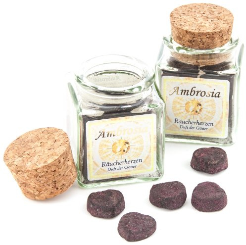 Berk HS-100-H-P2 Räucherherzen, 2 x Ambrosia Herz