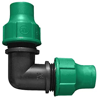 GF 06598 Raccord Coudé pour Tuyau Noir 16 mm