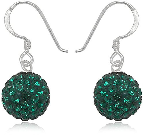EYS JEWELRY Ohrhänger Damen Perlen 925 Sterling Silber Preciosa Elements Glitzer Kristalle Damen-Ohrringe