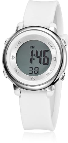 Womens Digital Watches LED Screen Silicone Strap Watch Military Multifunction Waterproof Alarm Stopwatch LED Backlight Outdoor Sports Watch