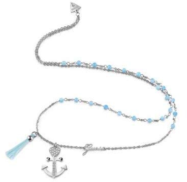 GUESS Sautoir Talisman Acier Rhodié UBN85113