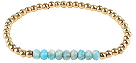 KELITCH Brief DIY Armband Gold Perlen Stretch Armbänder Böhmischen Freundschaft Armbänder Mode Damen Schmuck