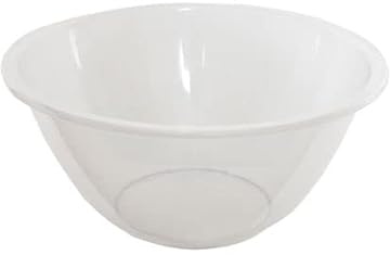citystores® 30cm 7L Mixing Bowl Plastic Clear for Cooking Baking Food Preparation Durable Kitchen Bowl for Easy Food Mixing
