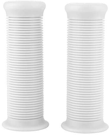 Poignée de Poignée de 1 Pouce 25 Mm, Poignées de Guidon Durables 1 Paire, pour Moto pour Vélo (Blanc)