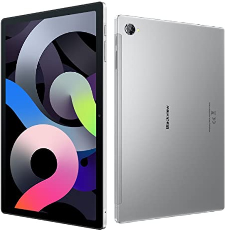 Blackview Tab 15 Pro 10.5'' FHD+ Écran Android 12 Tablette Tactile, 14Go+256Go(1To Extension), 7.3mm Épaisseur & Batterie 8280mAh, Dual SIM+WiFi, Caméra 13MP+8MP, Haut-Parleur Stéréo Quad Box, Argent