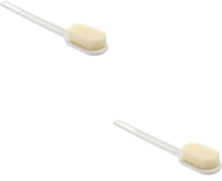 Healeved 2stücke Langer Griff Badebürste Nylon Multifunktionale Und Massage Bürste Für Körperpflege Sanfte Und Rückenmassage Weiß