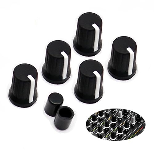 WXYINSPAS Universal-EQ-Drehknopf-Ersatz-Equalizer-Potentiometer, Fader-Drehknöpfe, Schubstangenkappe für DJ-Controller, Mixer-Konsole, Pioneer DJM, DDJ, XDJ, Denon Numark AKAI Rane VESTAX (schwarze